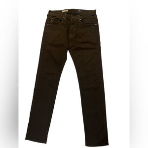 Men’s Adriano goldschmied the matchbox slim straight denim jeans brown